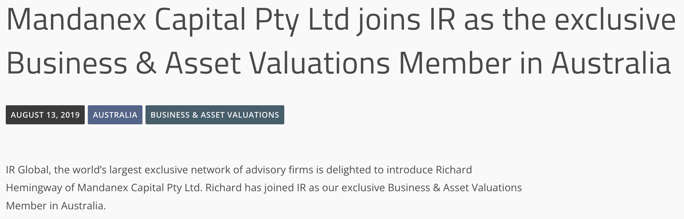 https://www.irglobal.com/article/mandanex-capital-pty-ltd-joins-ir-as-the-exclusive-business-asset-valuations-member-in-australia/